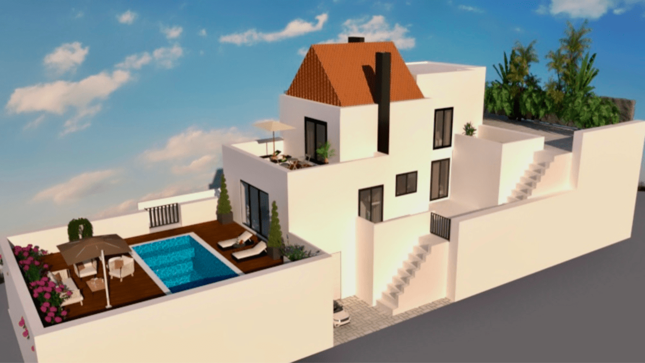 Beautiful 3 bedroom villa with garage and pool in Messines