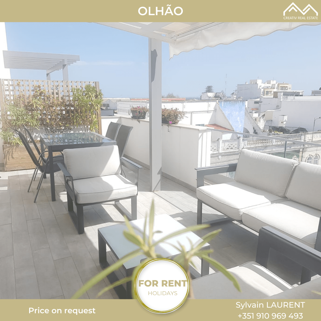 Beautiful apartment with large terrace near the marina of Olhão